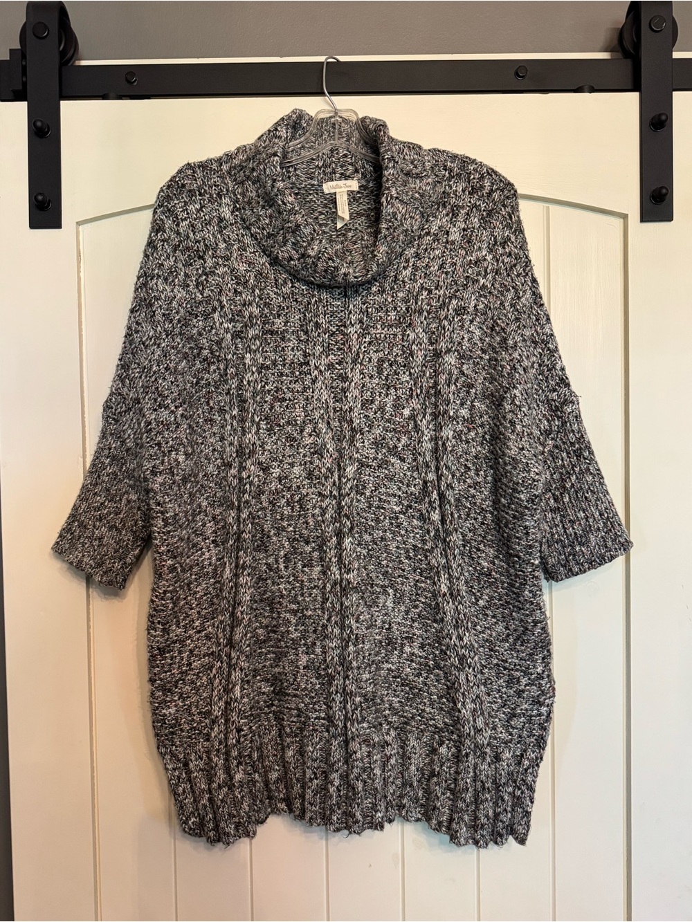 Matilda Jane Gray Marled Cowl Neck Sweater